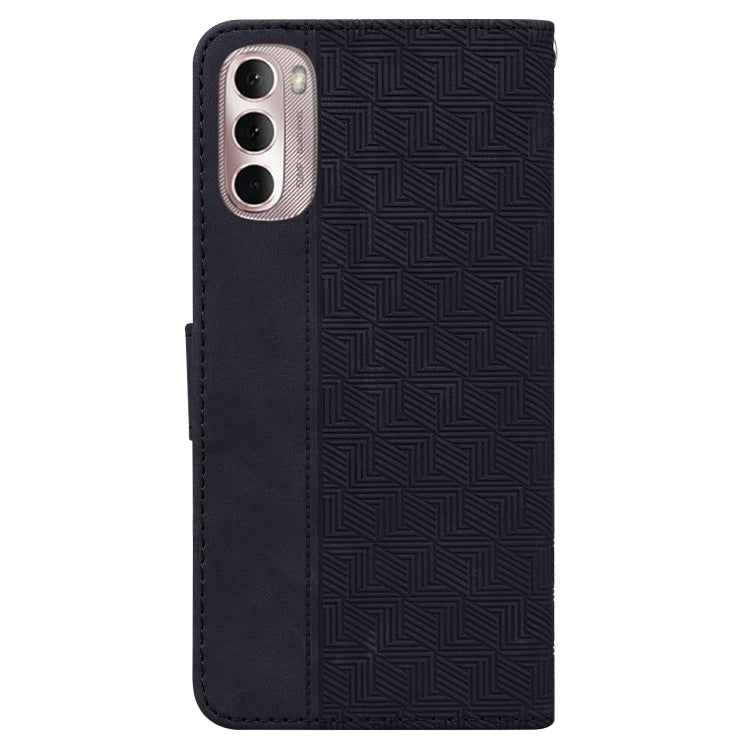 For Motorola Moto G Stylus 4G 2022 Geometric Embossed Leather Phone Case
