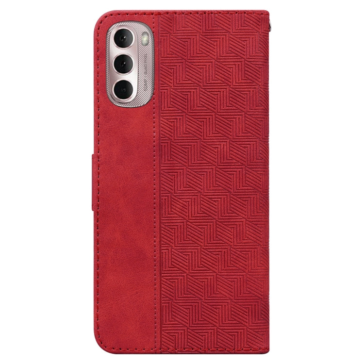 For Motorola Moto G Stylus 4G 2022 Geometric Embossed Leather Phone Case