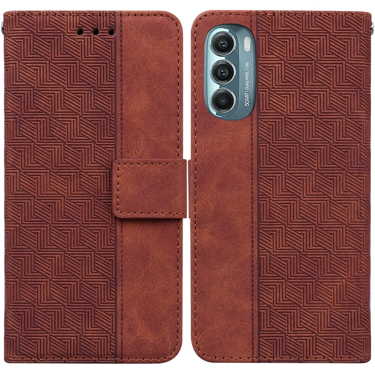 For Motorola Moto G Stylus 5G 2022 Geometric Embossed Leather Phone Case