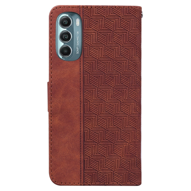 For Motorola Moto G Stylus 5G 2022 Geometric Embossed Leather Phone Case