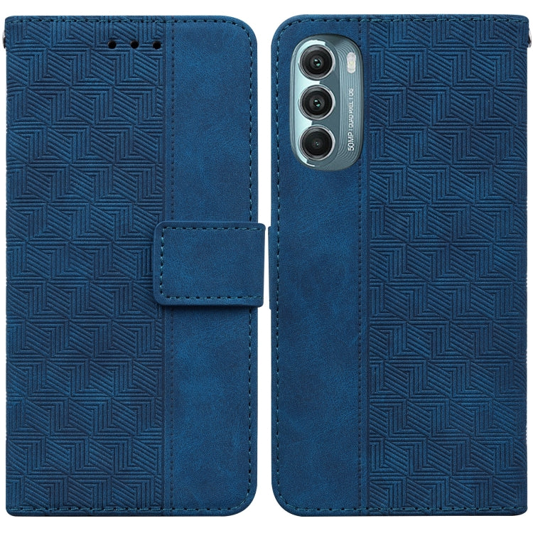For Motorola Moto G Stylus 5G 2022 Geometric Embossed Leather Phone Case