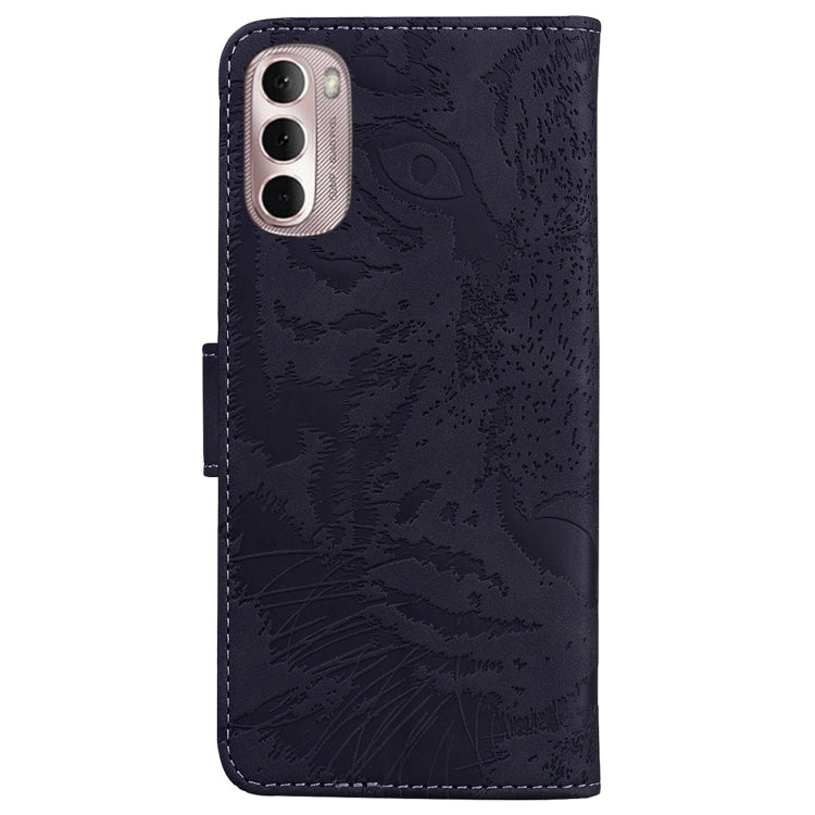 For Motorola Moto G Stylus 4G 2022 Tiger Embossing Pattern Horizontal Flip Leather Phone Case