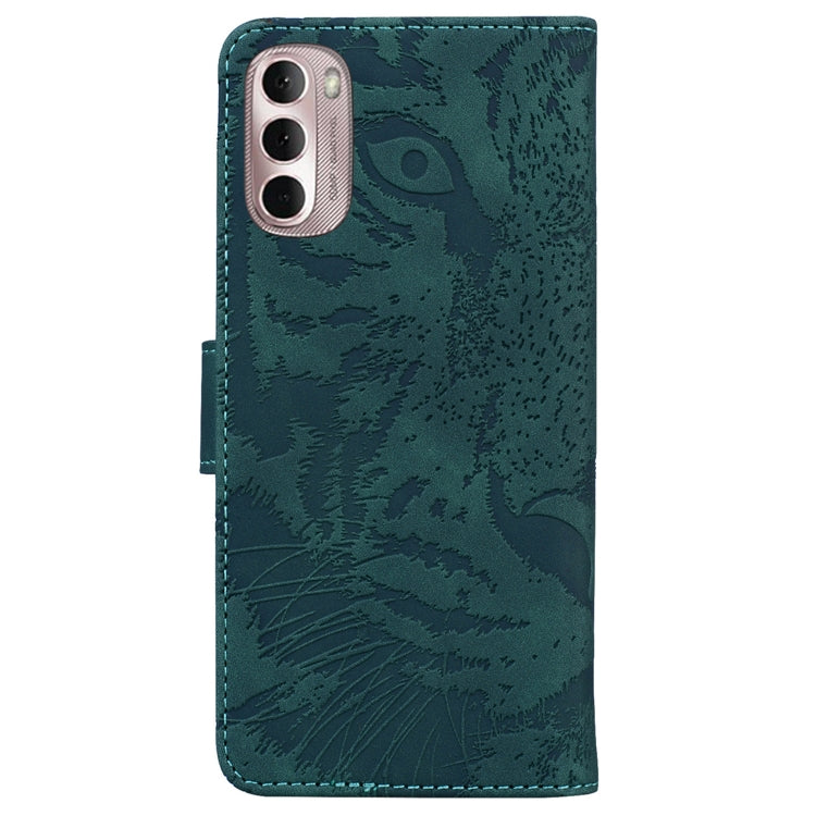 For Motorola Moto G Stylus 4G 2022 Tiger Embossing Pattern Horizontal Flip Leather Phone Case