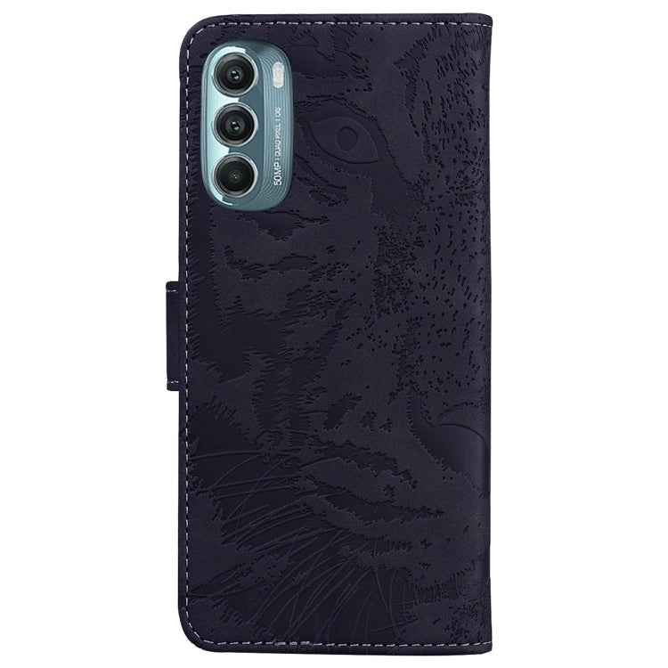 For Motorola Moto G Stylus 5G 2022 Tiger Embossing Pattern Horizontal Flip Leather Phone Case
