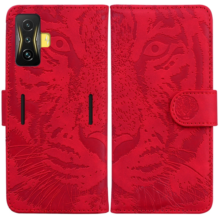 For Xiaomi Poco F4 GT / Redmi K50 Gaming Tiger Embossing Pattern Horizontal Flip Leather Phone Case