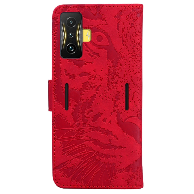 For Xiaomi Poco F4 GT / Redmi K50 Gaming Tiger Embossing Pattern Horizontal Flip Leather Phone Case