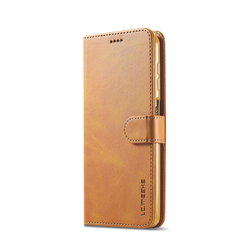 For Samsung Galaxy M53 5G LC.IMEEKE Calf Texture Leather Phone Case