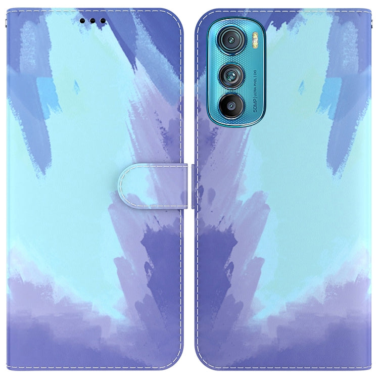 For Motorola Edge 30 Watercolor Pattern Leather Phone Case