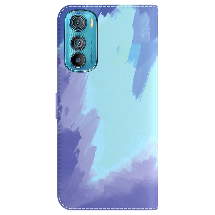 For Motorola Edge 30 Watercolor Pattern Leather Phone Case