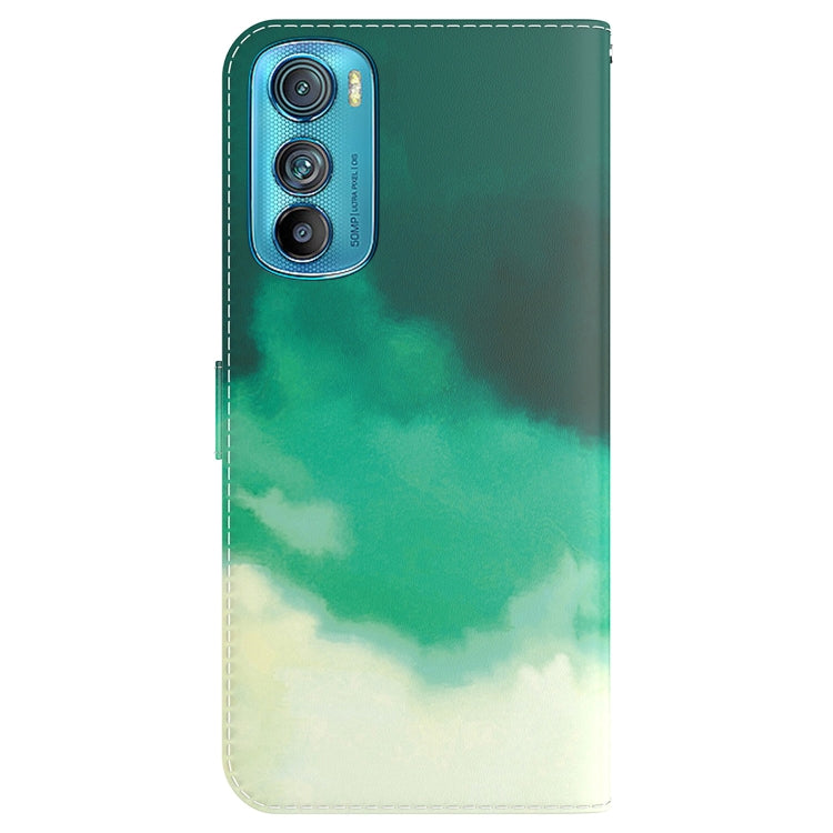 For Motorola Edge 30 Watercolor Pattern Leather Phone Case