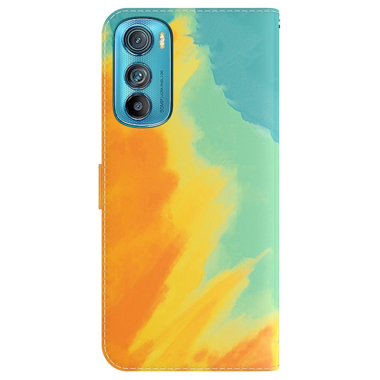 For Motorola Edge 30 Watercolor Pattern Leather Phone Case