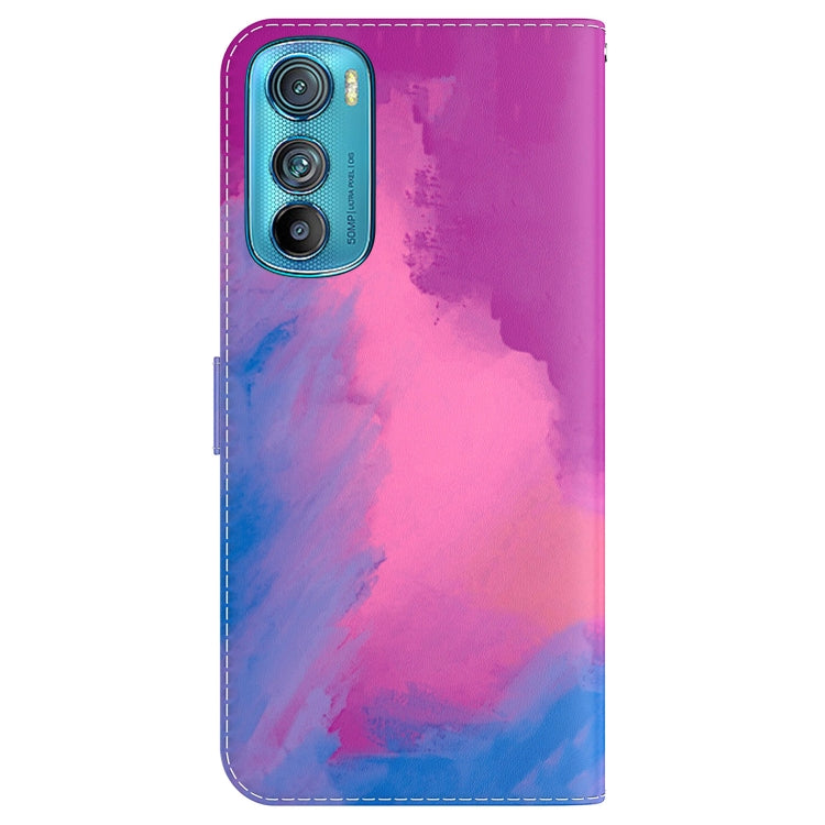 For Motorola Edge 30 Watercolor Pattern Leather Phone Case