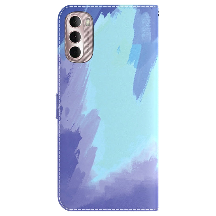 For Motorola Moto G Stylus 4G 2022 Watercolor Pattern Leather Phone Case