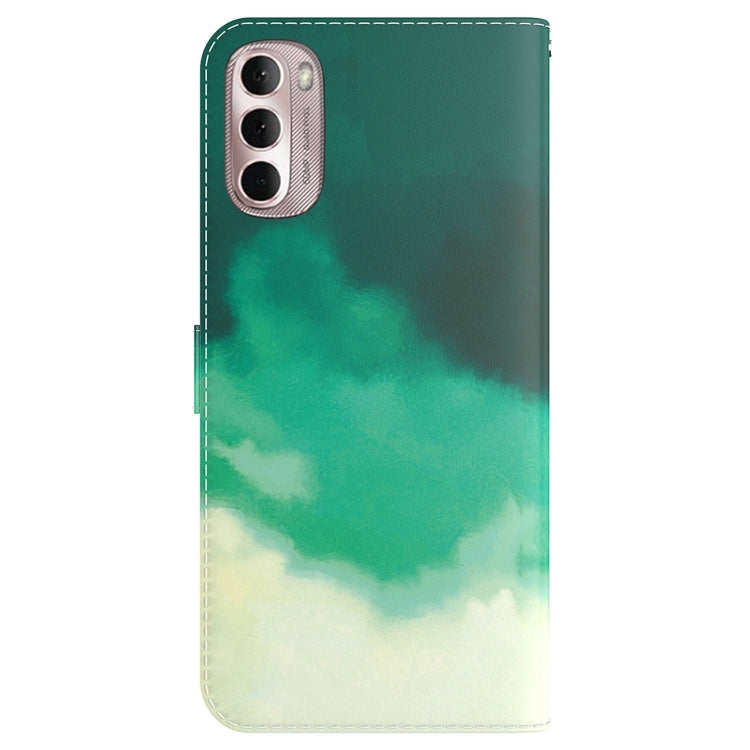 For Motorola Moto G Stylus 4G 2022 Watercolor Pattern Leather Phone Case