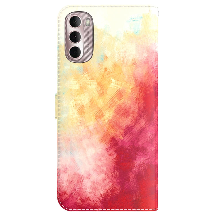 For Motorola Moto G Stylus 4G 2022 Watercolor Pattern Leather Phone Case