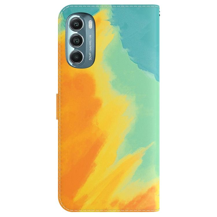 For Motorola Moto G Stylus 5G 2022 Watercolor Pattern Leather Phone Case
