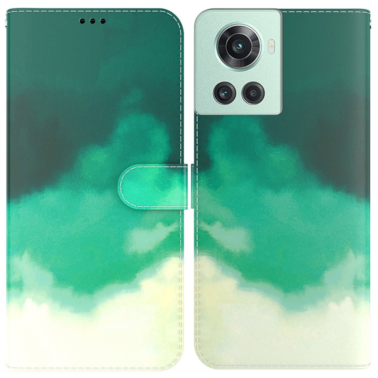 For OnePlus 10R / Ace Watercolor Pattern Leather Phone Case