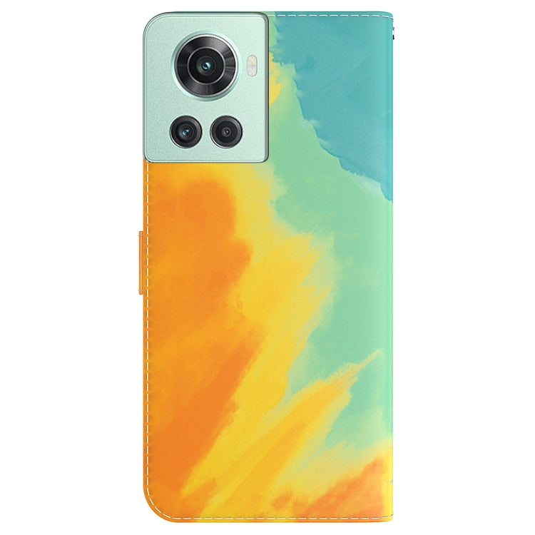 For OnePlus 10R / Ace Watercolor Pattern Leather Phone Case
