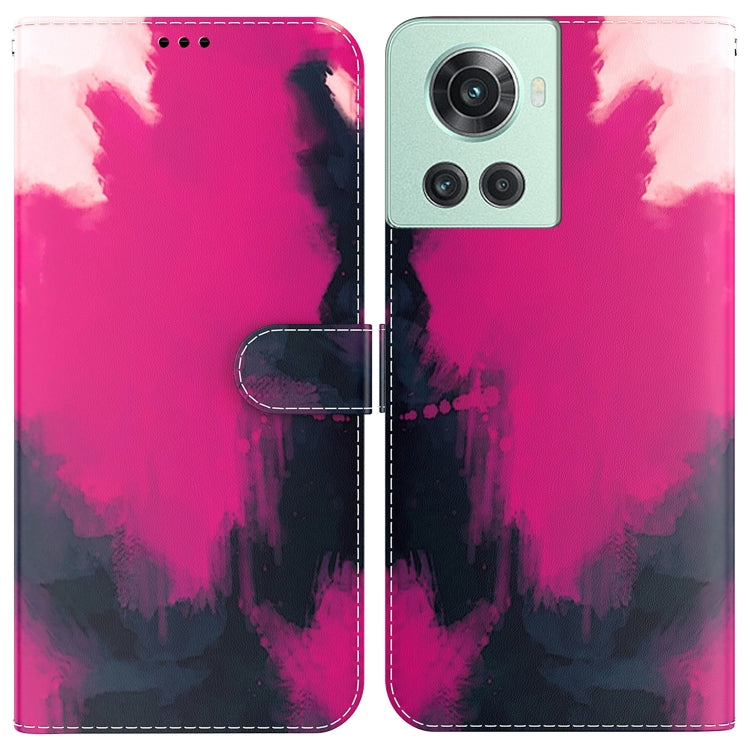 For OnePlus 10R / Ace Watercolor Pattern Leather Phone Case