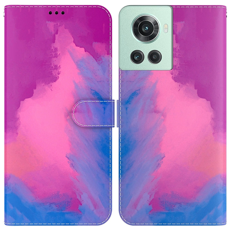 For OnePlus 10R / Ace Watercolor Pattern Leather Phone Case