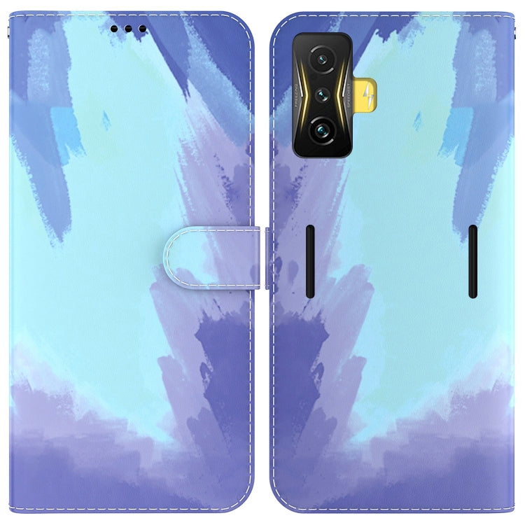 For Xiaomi Poco F4 GT / Redmi K50 Gaming Watercolor Pattern Leather Phone Case