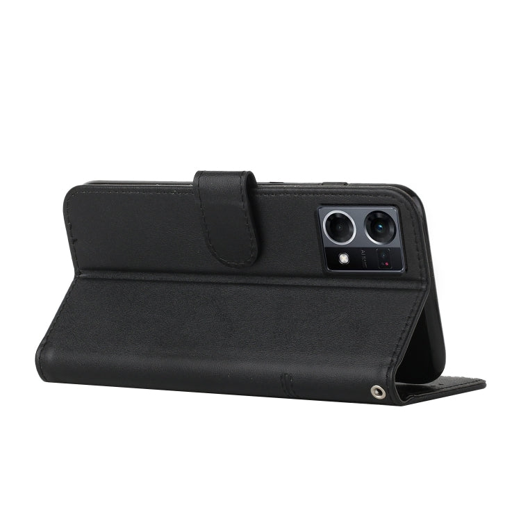 For OPPO Reno7 4G Global / F21 Pro 4G Stitching Calf Texture Buckle Leather Phone Case