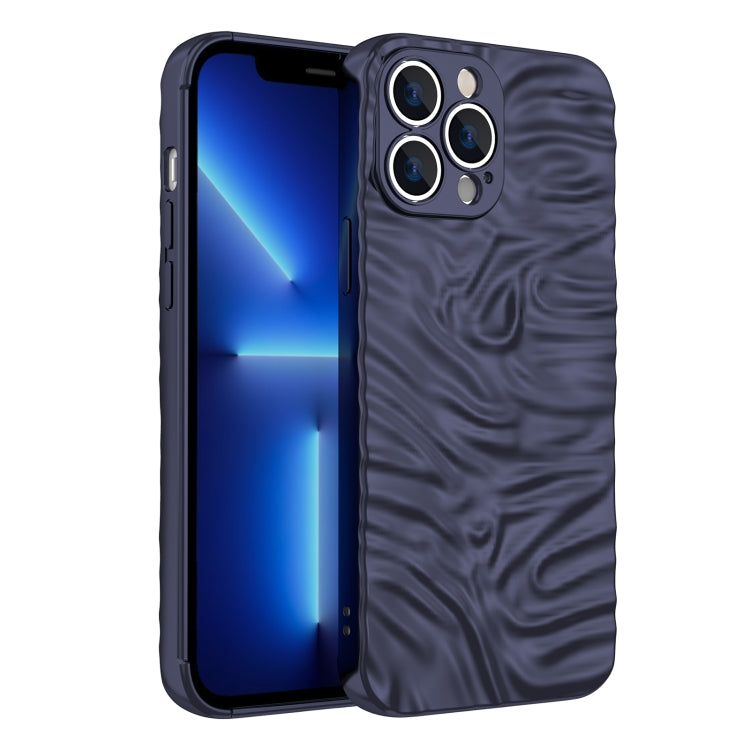 For iPhone 13 Pro Max Wave Electroplating TPU Phone Case
