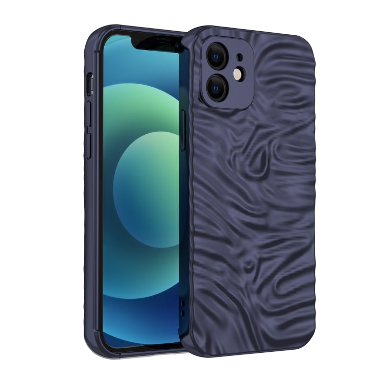 For iPhone 12 Wave Electroplating TPU Phone Case