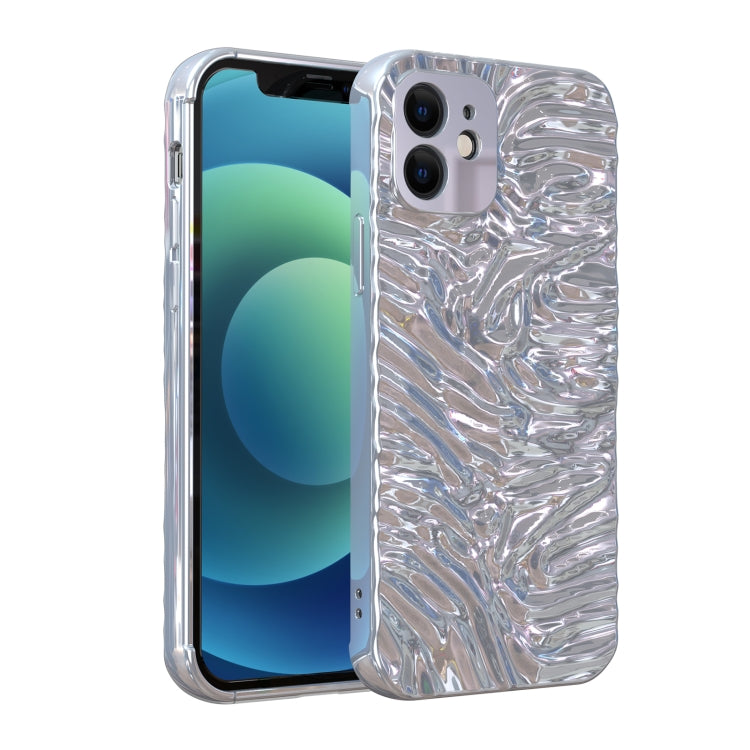 For iPhone 12 Wave Electroplating TPU Phone Case