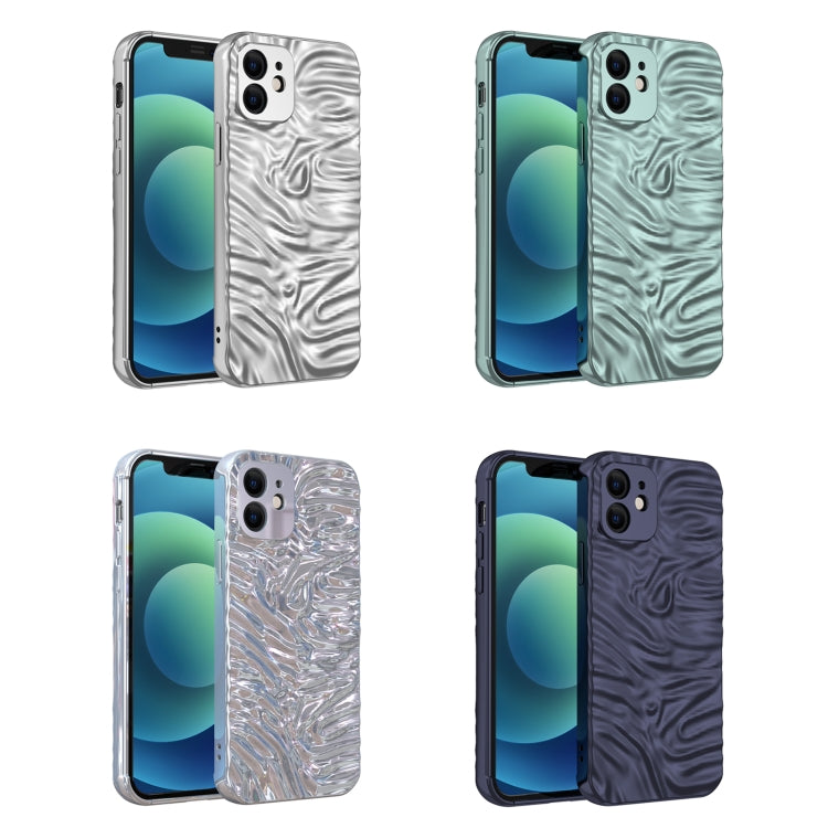 For iPhone 12 Wave Electroplating TPU Phone Case