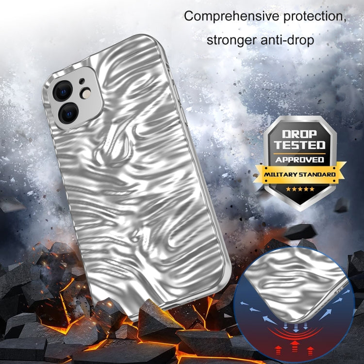 For iPhone 12 Wave Electroplating TPU Phone Case