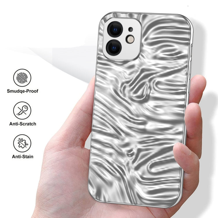 For iPhone 12 Wave Electroplating TPU Phone Case