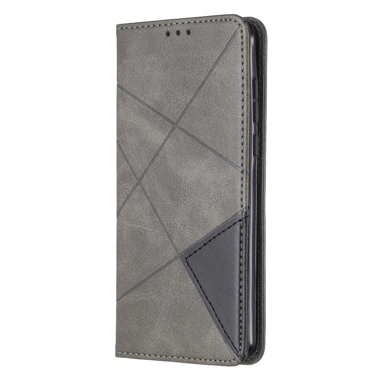 For Huawei P40 Rhombus Texture Horizontal Flip Magnetic Leather Case with Holder & Card Slots & Wallet
