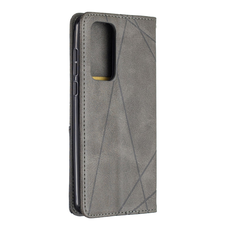 For Huawei P40 Rhombus Texture Horizontal Flip Magnetic Leather Case with Holder & Card Slots & Wallet