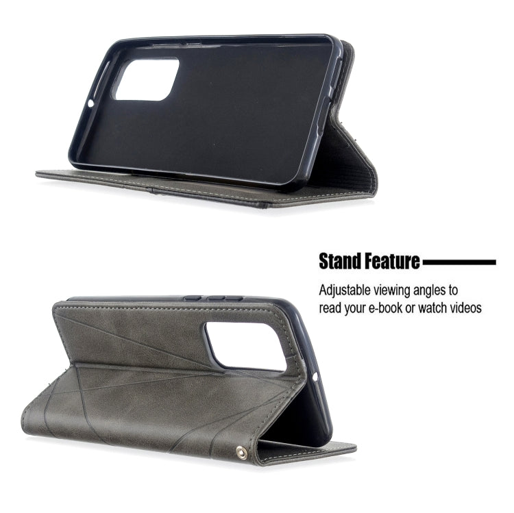 For Huawei P40 Rhombus Texture Horizontal Flip Magnetic Leather Case with Holder & Card Slots & Wallet