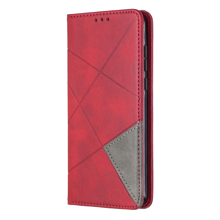 For Huawei P40 Rhombus Texture Horizontal Flip Magnetic Leather Case with Holder & Card Slots & Wallet