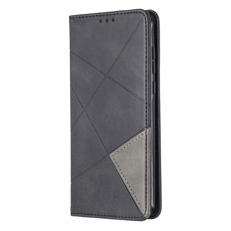 For Huawei P40 Rhombus Texture Horizontal Flip Magnetic Leather Case with Holder & Card Slots & Wallet