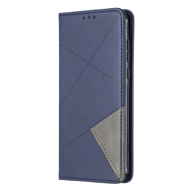 For Huawei P40 Rhombus Texture Horizontal Flip Magnetic Leather Case with Holder & Card Slots & Wallet