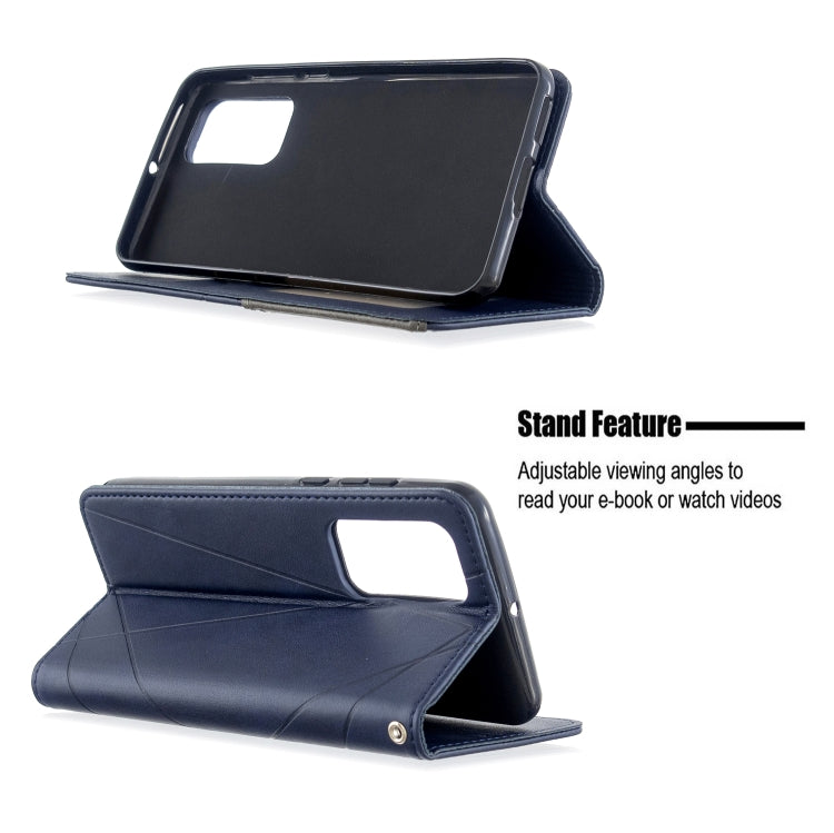 For Huawei P40 Rhombus Texture Horizontal Flip Magnetic Leather Case with Holder & Card Slots & Wallet