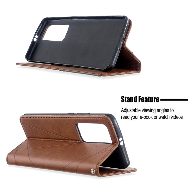 For Huawei P40 Pro Rhombus Texture Horizontal Flip Magnetic Leather Case with Holder & Card Slots & Wallet