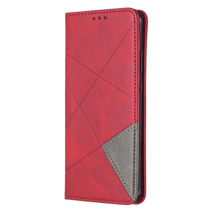For Huawei P40 Pro Rhombus Texture Horizontal Flip Magnetic Leather Case with Holder & Card Slots & Wallet
