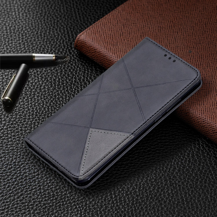 For Huawei P40 Pro Rhombus Texture Horizontal Flip Magnetic Leather Case with Holder & Card Slots & Wallet