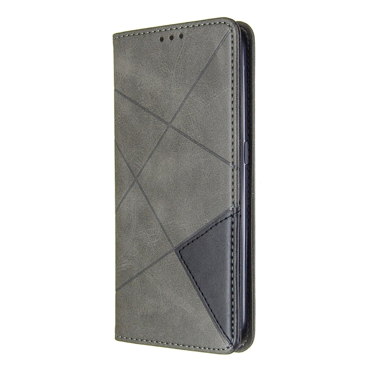 For Galaxy A01 Rhombus Texture Horizontal Flip Magnetic Leather Case with Holder & Card Slots & Wallet