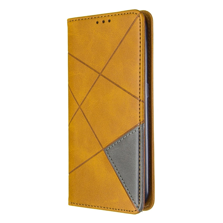 For Galaxy A01 Rhombus Texture Horizontal Flip Magnetic Leather Case with Holder & Card Slots & Wallet
