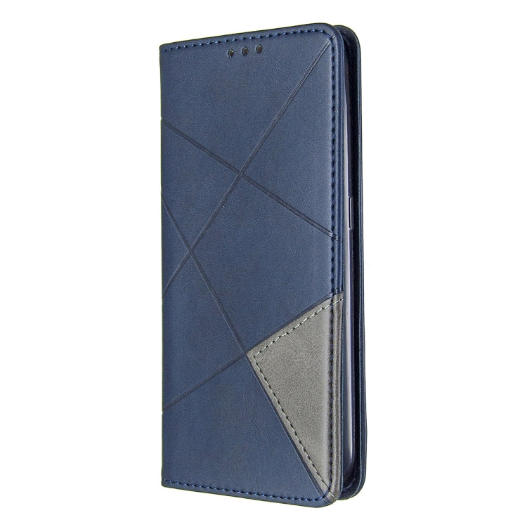 For Galaxy A01 Rhombus Texture Horizontal Flip Magnetic Leather Case with Holder & Card Slots & Wallet