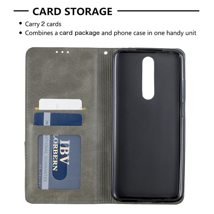 For Xiaomi Redmi K30 Rhombus Texture Horizontal Flip Magnetic Leather Case with Holder & Card Slots & Wallet