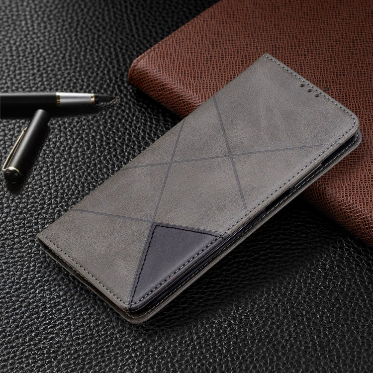 For Xiaomi Redmi K30 Rhombus Texture Horizontal Flip Magnetic Leather Case with Holder & Card Slots & Wallet