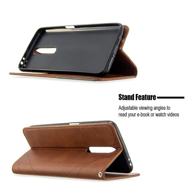 For Xiaomi Redmi K30 Rhombus Texture Horizontal Flip Magnetic Leather Case with Holder & Card Slots & Wallet