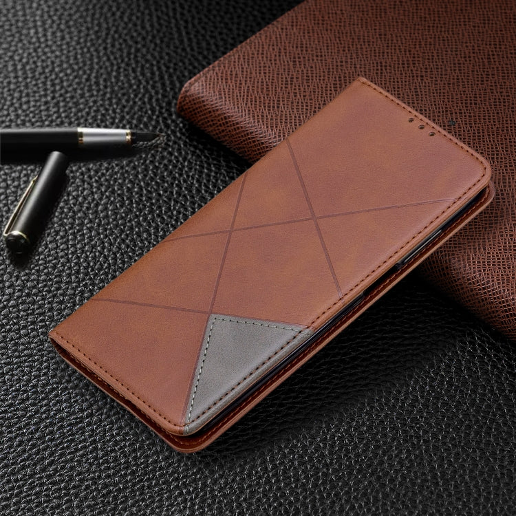 For Xiaomi Redmi K30 Rhombus Texture Horizontal Flip Magnetic Leather Case with Holder & Card Slots & Wallet