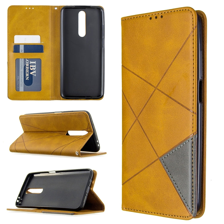 For Xiaomi Redmi K30 Rhombus Texture Horizontal Flip Magnetic Leather Case with Holder & Card Slots & Wallet